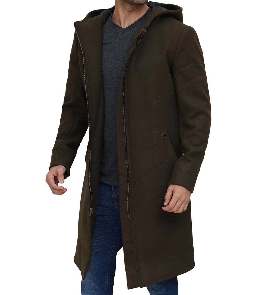 Mens Long Wool Coat