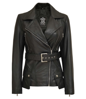 Black leather jacket