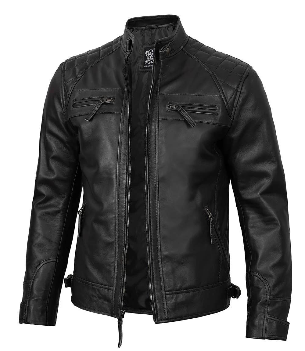 black cafe racer jacket