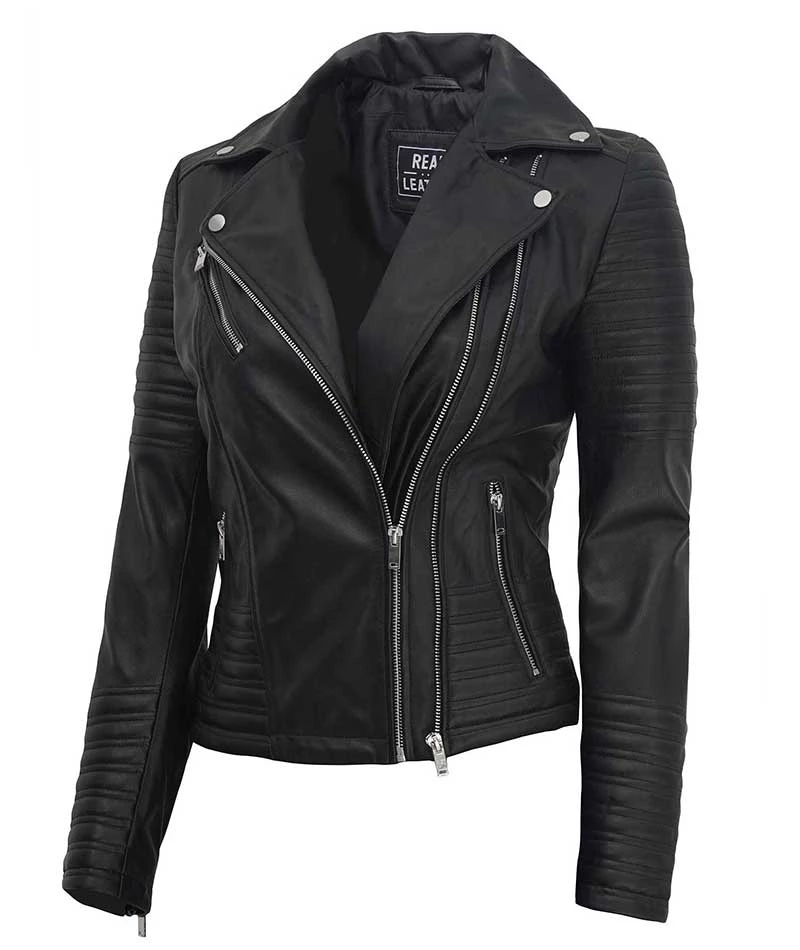 Black Slim fit Jacket for Women