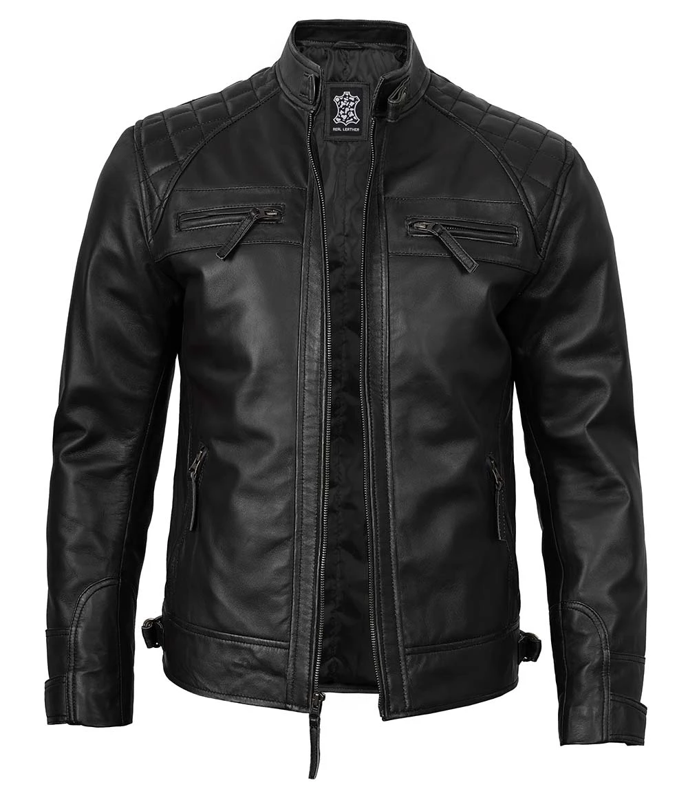 diamond cafe racer jacket