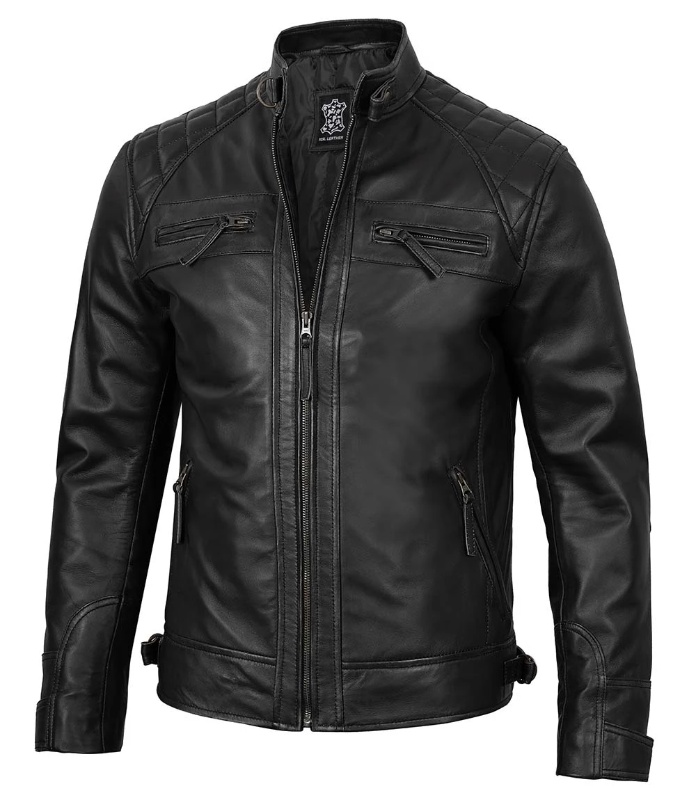 cafe racer jacket black
