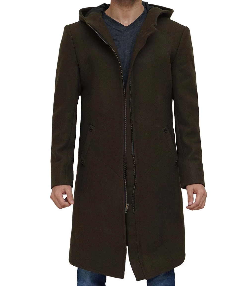Mens Long Wool Coat