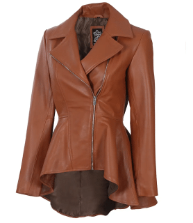 Peplum Leather Jacket