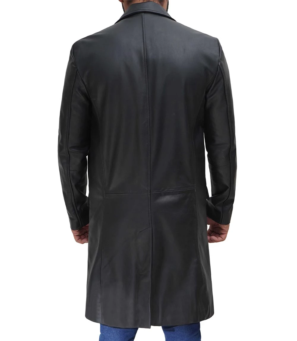 Mens Black Long Coat