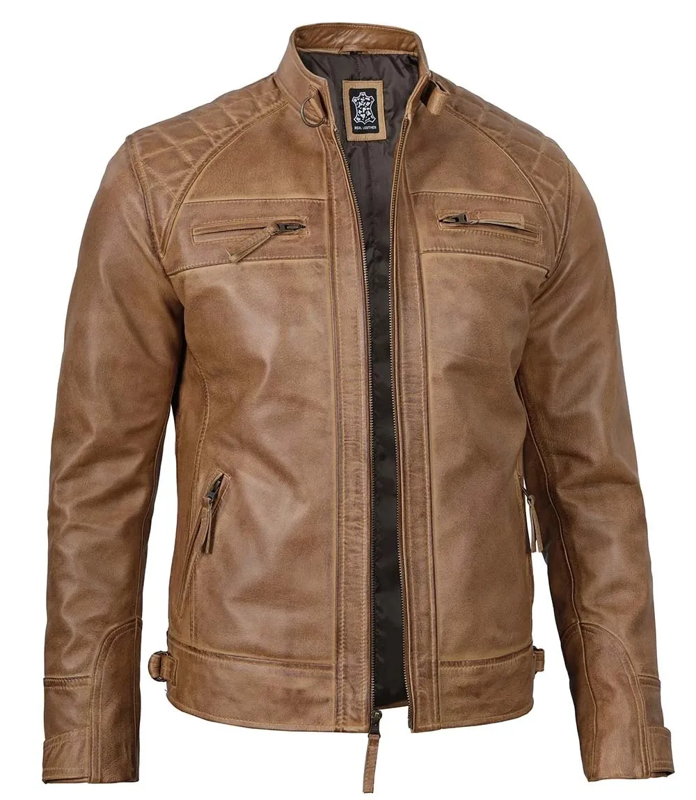 Men's Brown Leather Jacket