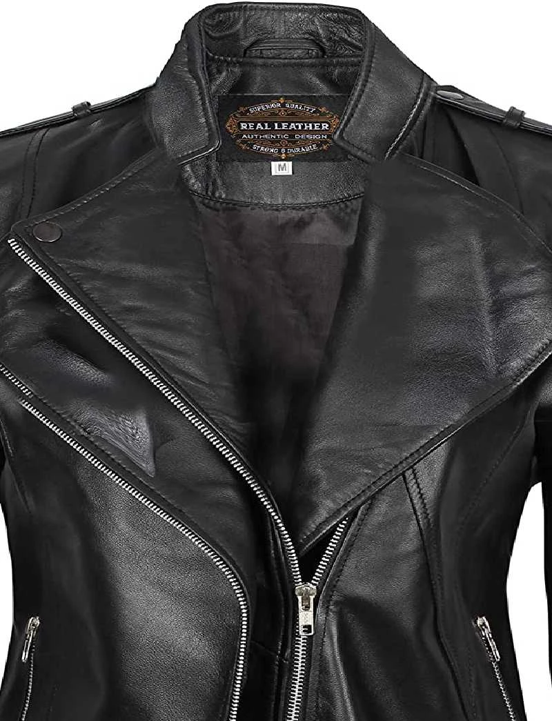 Leather Jacket With Hardware