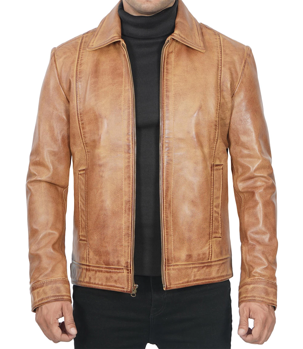 mens yellow waxed jacket